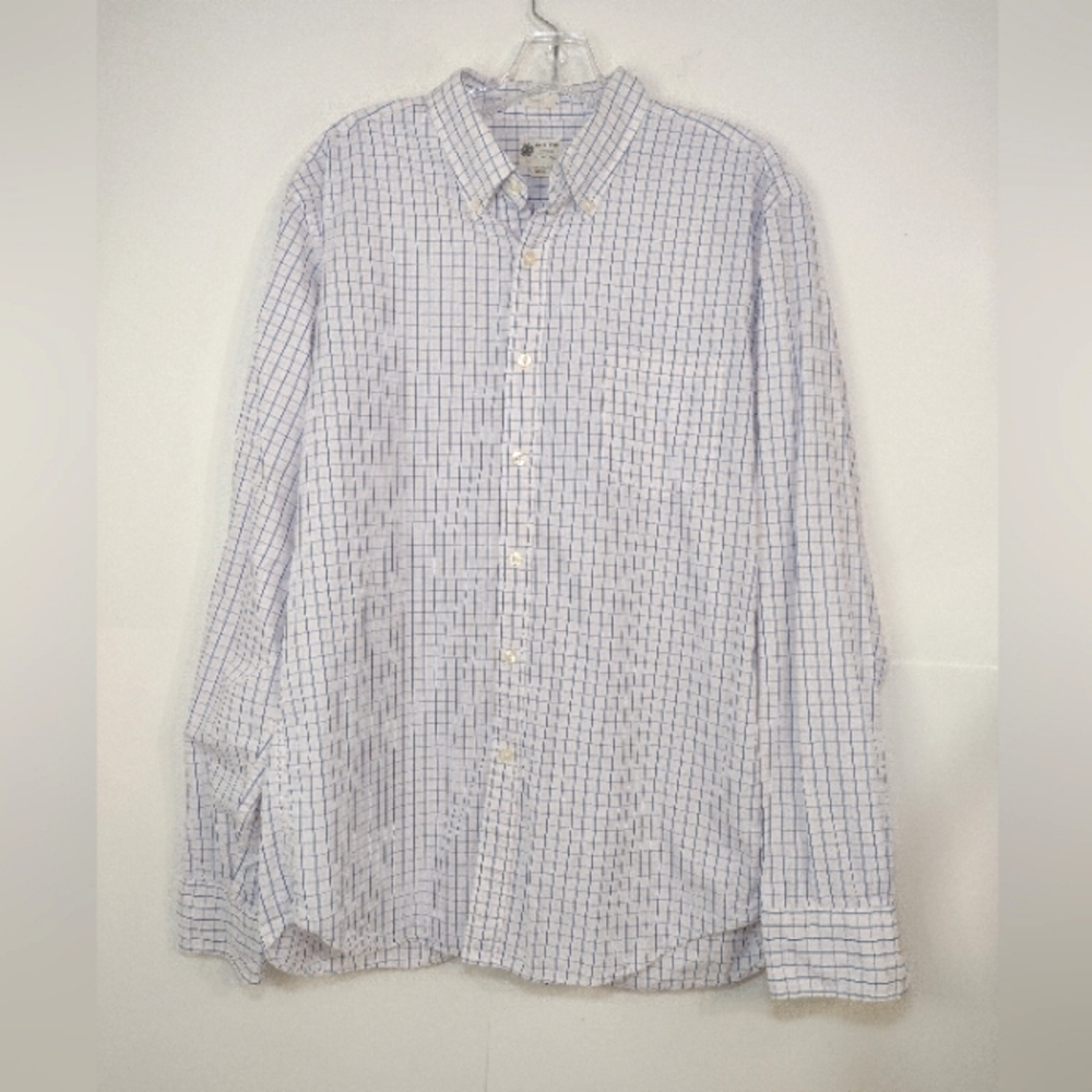 J.Crew men's long sleeve tailored fit shirt size (L)
